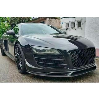Накладка на передній бампер Lip (Карбон) Audi R8 2006-2015 рр. фото 4