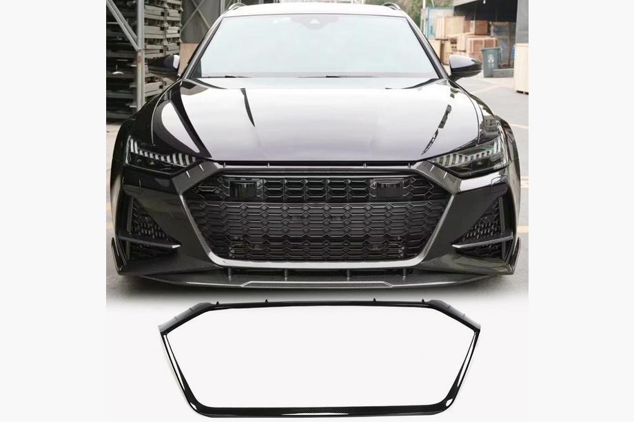 Audi A6 C8 2018-2025 рр. Обведення решітки радіатора (для RS6, Карбон) Image