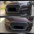 Audi A3 2012-2020 рр. Накладка на передній бампер Lip V1 (для S-Line 2017-2020 HB, Карбон) фото 4