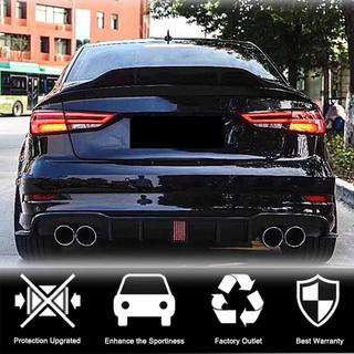 Дифузор заднього бампера V2 (для S-Line Sedan 2017-2020, Карбон) Audi A3 2012-2020 рр. фото 2
