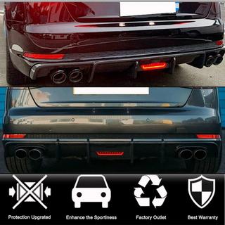 Дифузор заднього бампера V1 (для S-Line Sedan 2015-2019, Карбон) фото 2