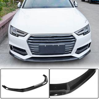 Накладка на передній бампер Lip V4 (для S-Line Sedan 2015-2019, Карбон) фото 1