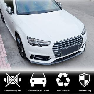Накладка на передній бампер Lip V4 (для S-Line Sedan 2015-2019, Карбон) фото 2