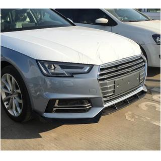 Накладка на передній бампер Lip V5 (для S-Line Sedan 2015-2019, Карбон) фото 3