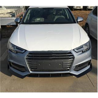 Накладка на передній бампер Lip V5 (для S-Line Sedan 2015-2019, Карбон) фото 4