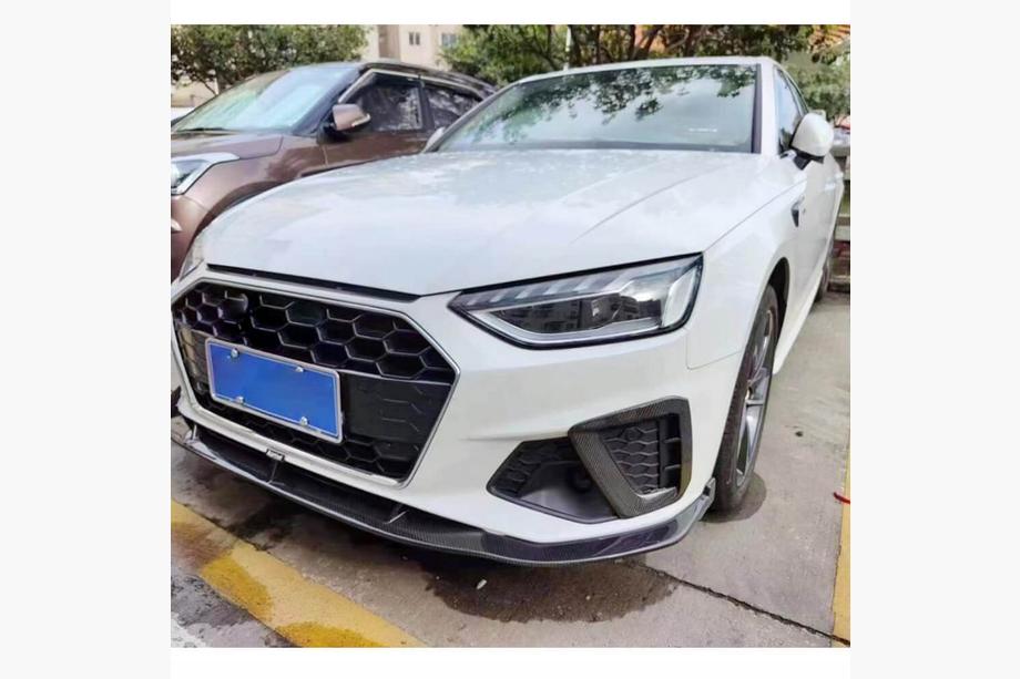 Audi A4 B9 2015-2024 рр. Накладки на протитуманні фари V1 (для S-Line Sedan 2015-2019, Карбон) Фото 4