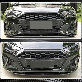 Накладка на передній бампер Lip V2 (для S-Line Sedan 2019-2024, Карбон) фото 4