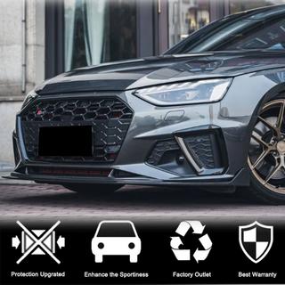 Накладка на передній бампер Lip V1 (для S-Line Sedan 2019-2024, Карбон) фото 3