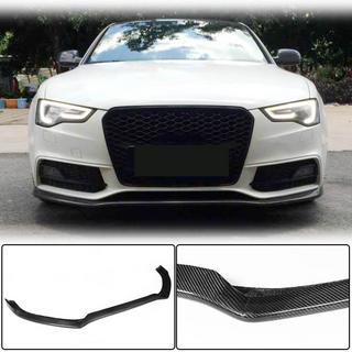 Накладка на передній бампер Lip V1 (для S-Line 2012-2015, Карбон) Audi A5 2007-2015 рр. фото 1