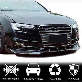 Накладка на передній бампер Lip V3 (для S-Line 2012-2015, Карбон) Audi A5 2007-2015 рр. фото 2