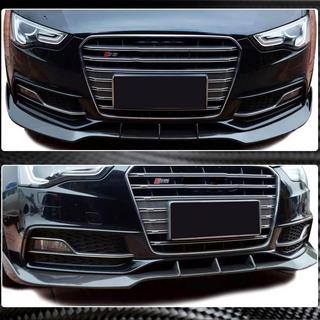 Накладка на передній бампер Lip V3 (для S-Line 2012-2015, Карбон) Audi A5 2007-2015 рр. фото 3