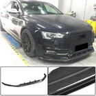 Audi A5 2007-2015 рр. Накладка на передній бампер Lip V3 (для S-Line 2012-2015, Карбон) фото 1