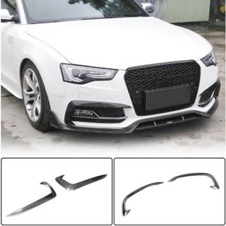 Накладки на протитуманки (для S-Line 2012-2015, Карбон) Audi A5 2007-2015 рр. фото 1