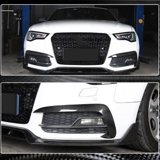 Накладки на протитуманки (для S-Line 2012-2015, Карбон) Audi A5 2007-2015 рр. фото 3