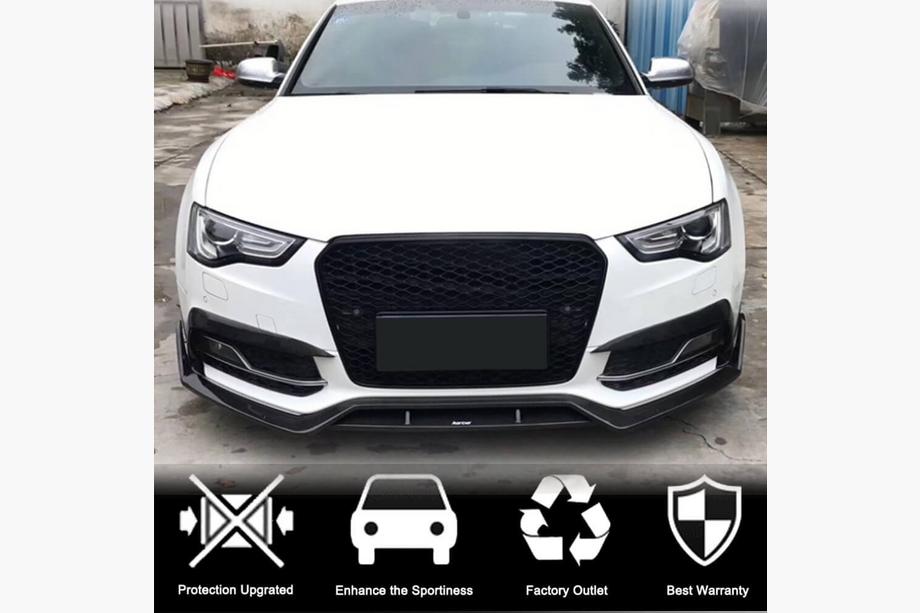 Audi A5 2007-2015 рр. Накладки на протитуманки (для S-Line 2012-2015, Карбон) Фото 2