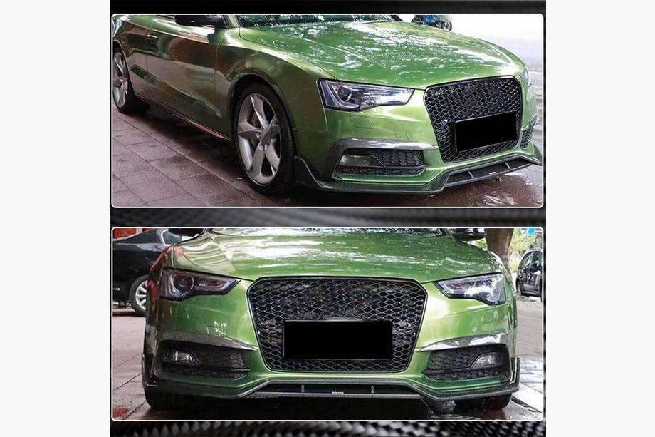 Audi A5 2007-2015 рр. Накладки на протитуманки (для S-Line 2012-2015, ABS) Фото 4