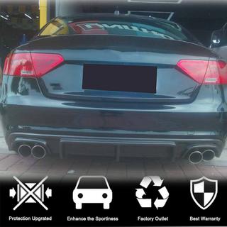 Дифузор заднього бампера V3 (для S-Line 2012-2015, Карбон) Audi A5 2007-2015 рр. фото 2