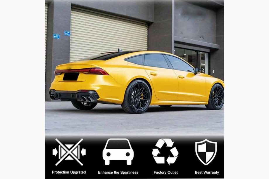 Audi A7 2018- рр. Дифузор заднього бампера (для S-Line 2018-2022, Карбон) Фото 3