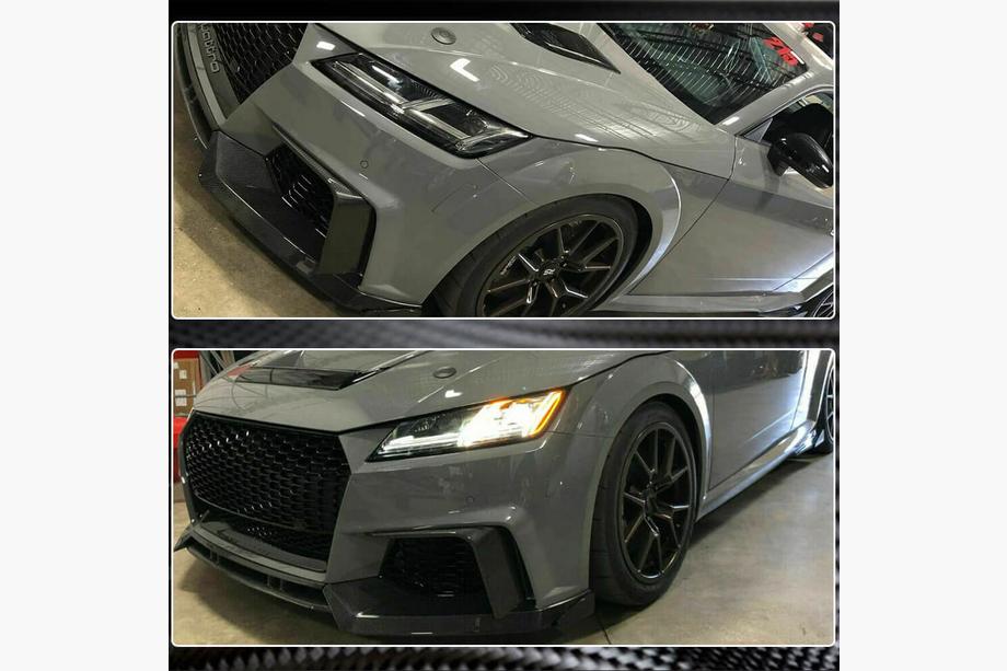 Audi TT 2014-2023 рр. Накладки на протитуманні фари (для RS, 2016-2019, Карбон) Фото 5