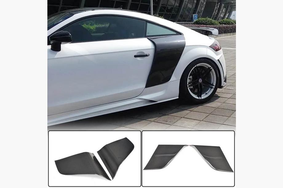 Audi TT 2006-2014 рр. Накладки на задню чверть (Купе, Карбон) Фото 2