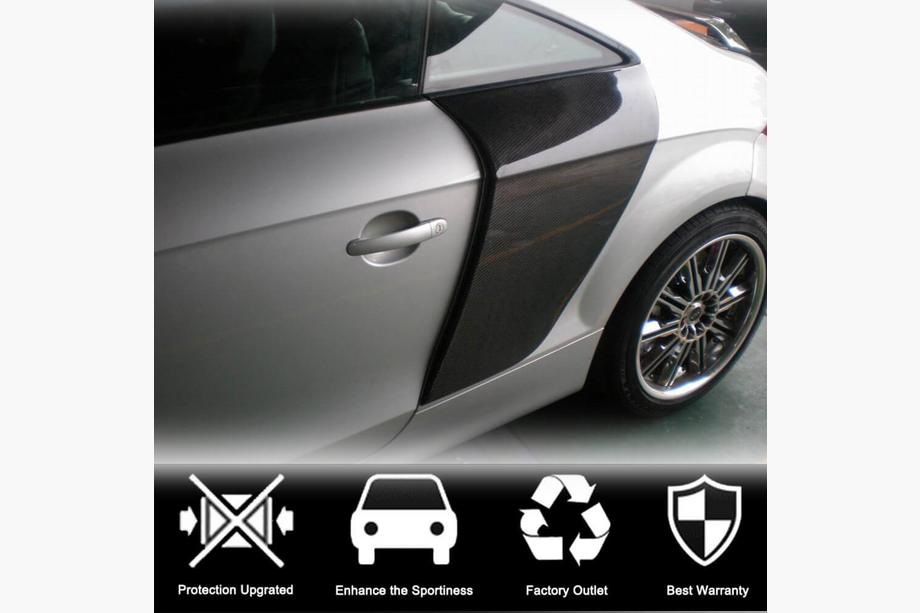 Audi TT 2006-2014 рр. Накладки на задню чверть (Купе, Карбон) Фото 3
