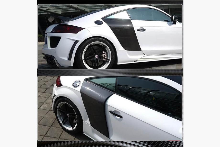Audi TT 2006-2014 рр. Накладки на задню чверть (Купе, Карбон) Фото 4
