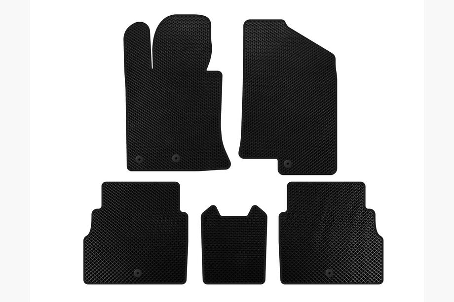 Hyundai Sonata YF 2010-2014 рр. Килимки EVA V2 (Чорний) Image