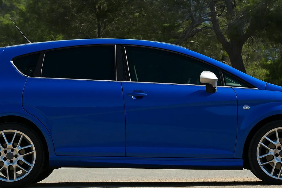 Seat Leon 2005-2012 рр. Зовнішня окантовка стекол OmsaLine (8 шт, нерж) Фото 1