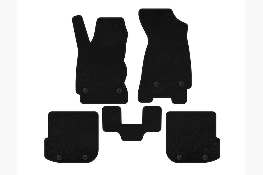 Audi A4 B5 1994-2001 рр. Килимки текстильні Premium (Avant, Чорний) Фото 2