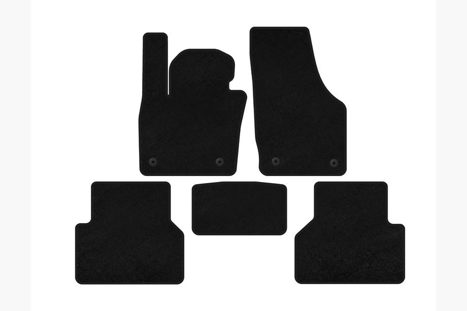 Audi Q3 2011-2019 рр. Килимки текстильні Premium (Чорний) Фото 2