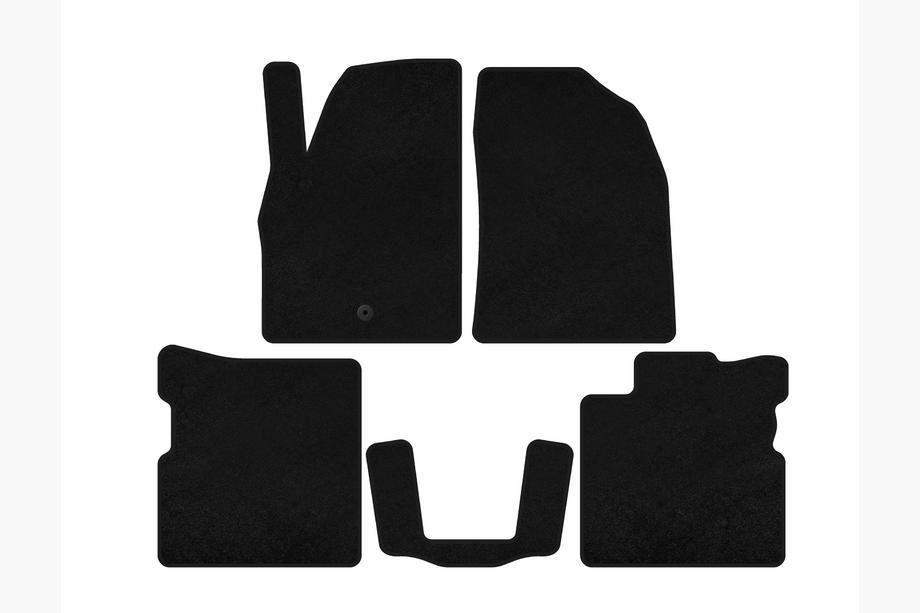 Chevrolet HHR 2005-2011 рр. Килимки текстильні Premium (Чорний) Image