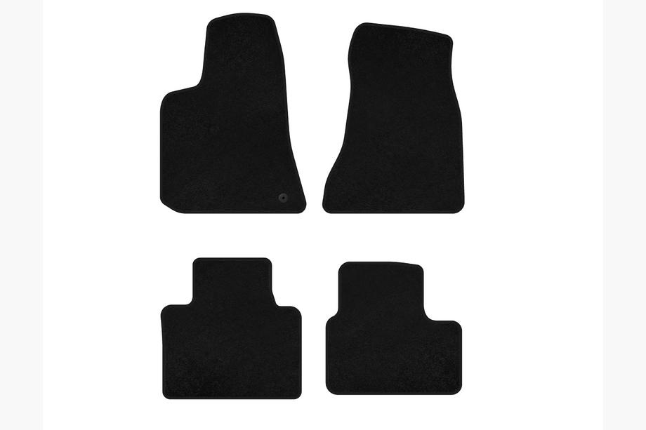 Dodge Charger 2005-2010 рр. Килимки текстильні Premium (2005-2010, Чорний) Image