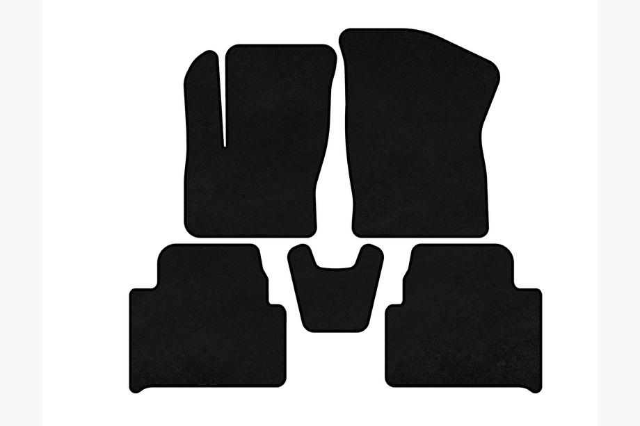 Ford C-Max 2004-2010 рр. Килимки текстильні Premium (Чорний) Фото 2