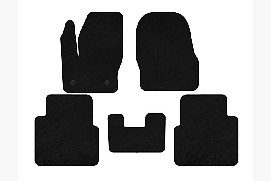 Ford Connect 2014-2021 рр. Килимки текстильні Premium (Чорний) Фото 1