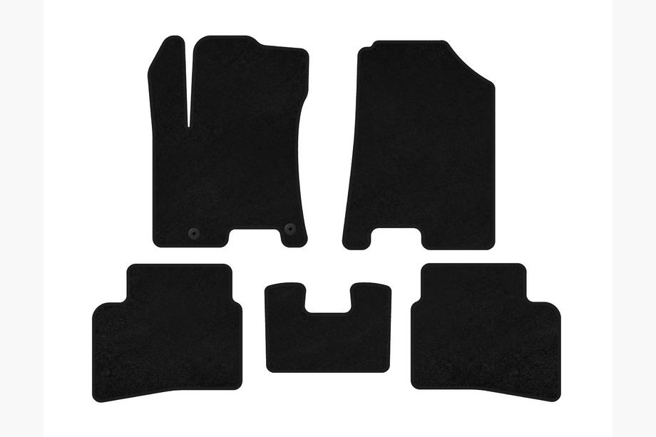 Hyundai Venue 2019- рр. Килимки текстильні Premium (Чорний) Image