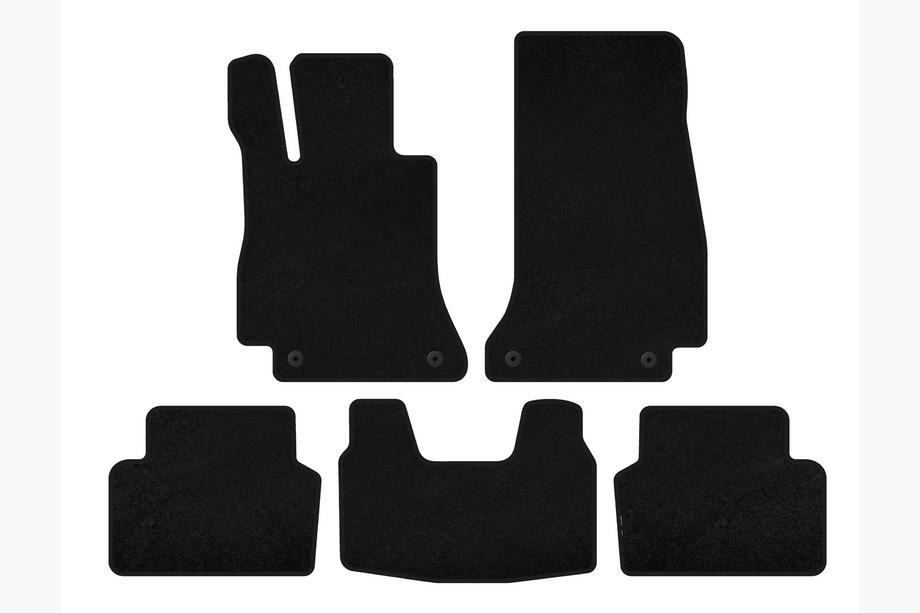 Mercedes E-сlass W213 2016-2023 рр. Килимки текстильні Premium (SD, Чорний) Image