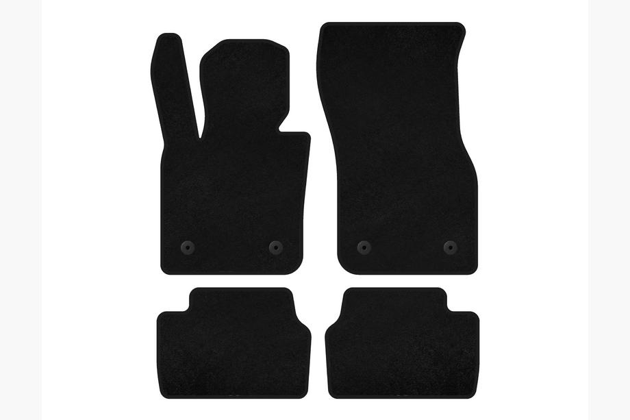 Mini Cooper F55/56/57 2014-2023 рр. Килимки текстильні Premium (для F55, 5-ти дверний, Чорний) Фото 1