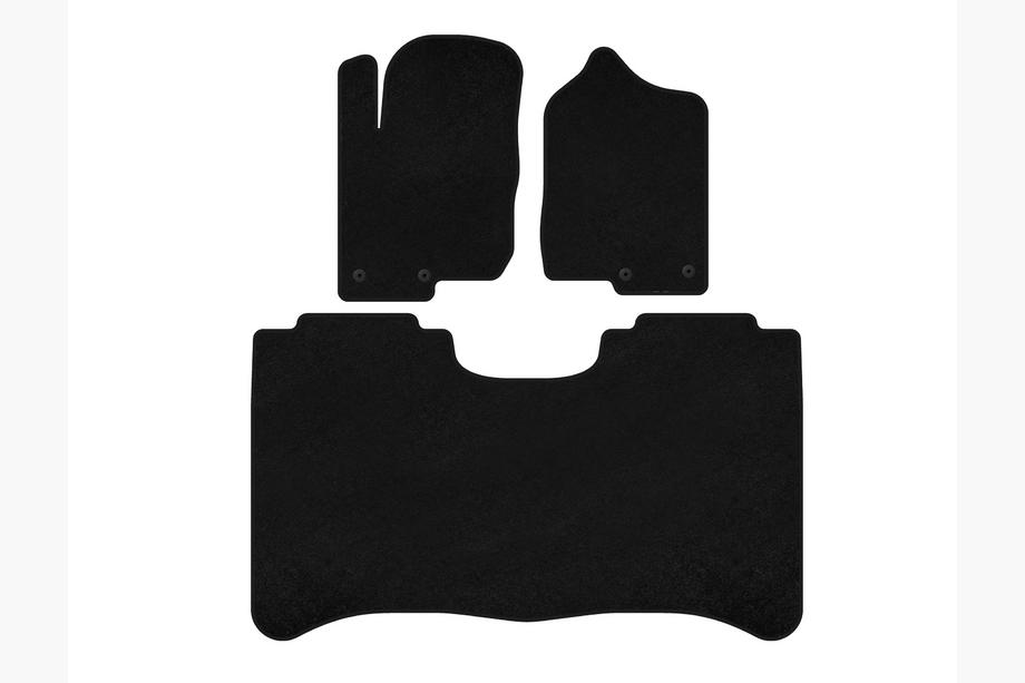 Nissan Titan 2004-2011 рр. Килимки текстильні Premium (чорні) Фото 1