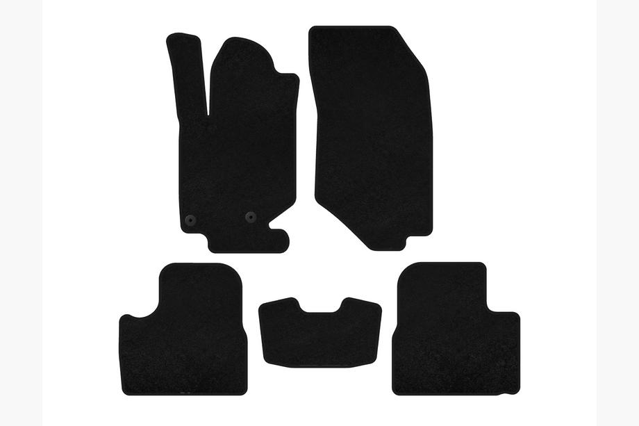 Peugeot 2008 2019- рр. Килимки текстильні Premium (Чорний) Image