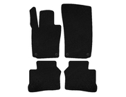 Porsche Panamera 2009-2016 рр. Килимки текстильні Premium (2009-2013, Купе, 4-х дверний, Чорний) фото 1