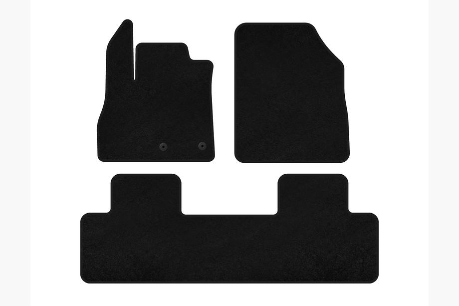 Renault Scenic/Grand 2016-2025 рр. Килимки текстильні Premium (5-ти місний, Чорний) Image