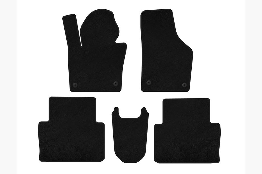 Seat Alhambra 2010- рр. Килимки текстильні Premium (2015+, Чорний) Image