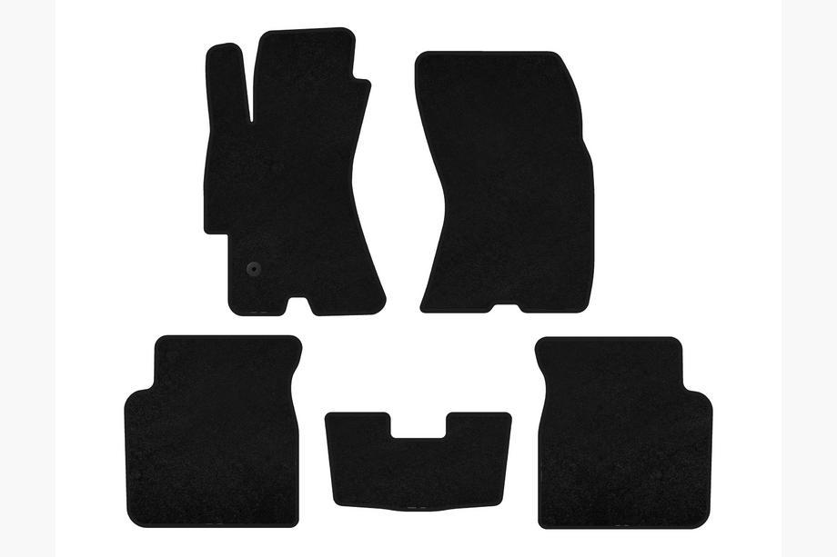 Subaru Outback 2005-2009 рр. Килимки текстильні Premium (Чорний) Фото 1