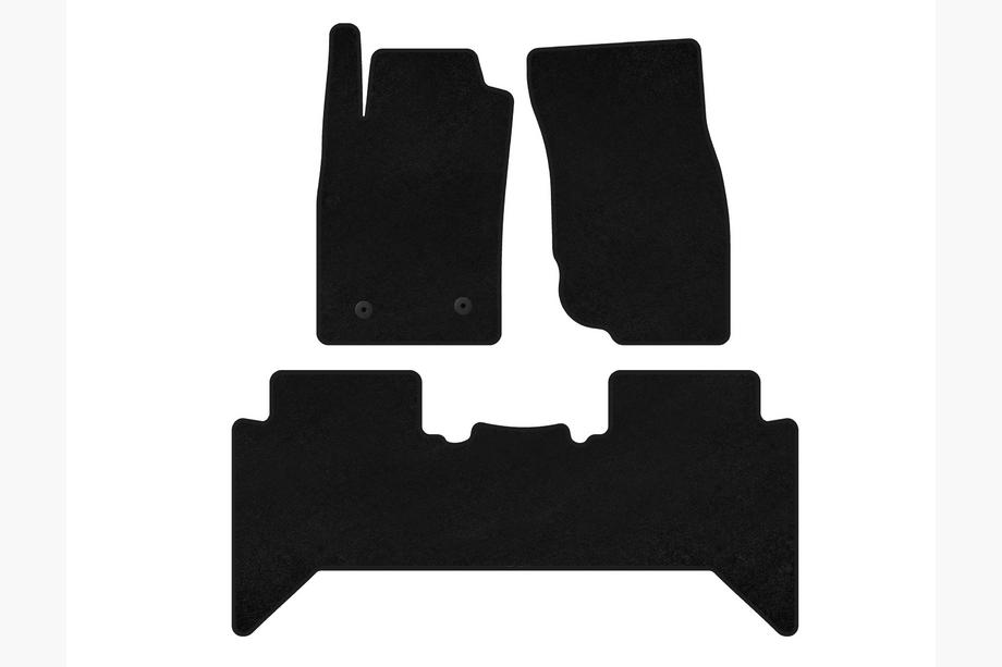 Toyota Hilux 2006-2015 рр. Килимки текстильні Premium V2 (чорні) Фото 1