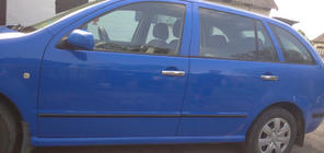 Skoda Fabia 2000-2007 рр. Накладки на ручки (4 шт, нерж) фото 1