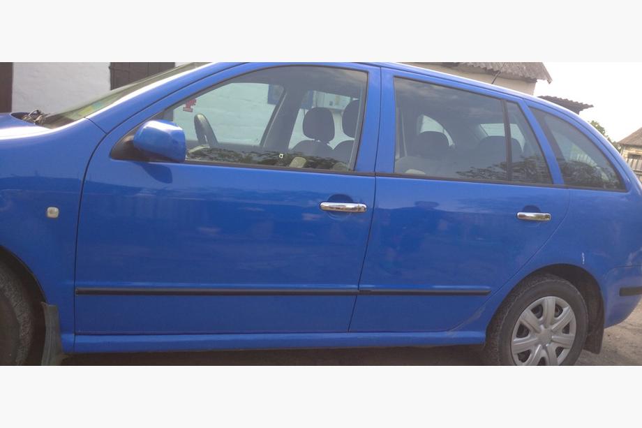 Skoda Fabia 2000-2007 рр. Накладки на ручки (4 шт, нерж) Image