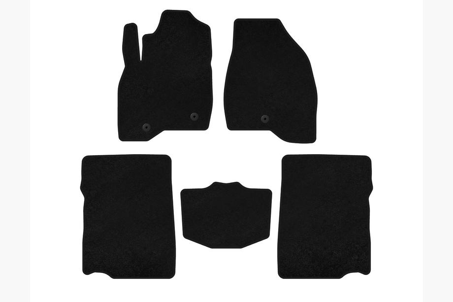 Ford Explorer 2011-2019 рр. Килимки текстильні Classic (2017-2019, 2 ряд, 7-ми місний, Чорний) Image