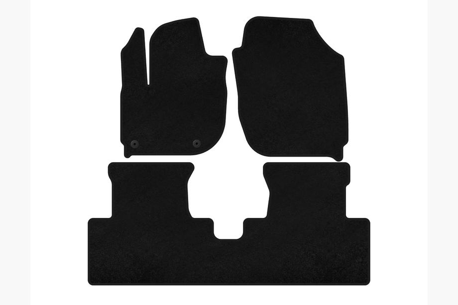 Honda X-NV/Ciimo X-NV 2019- рр. Килимки текстильні Classic (Електро, Чорний) Image