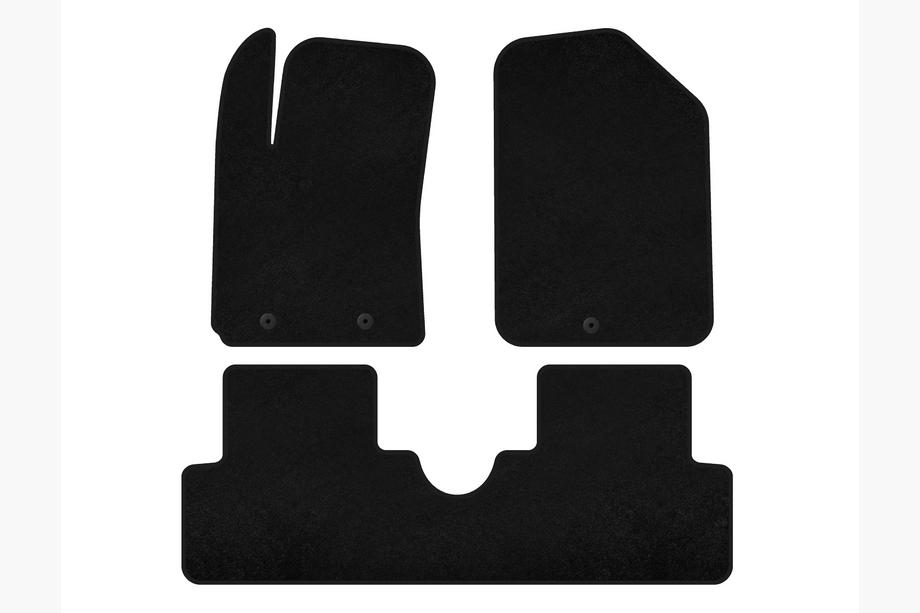 Hyundai I-10 2014-2017 рр. Килимки текстильні Classic (HB, Чорний) Image