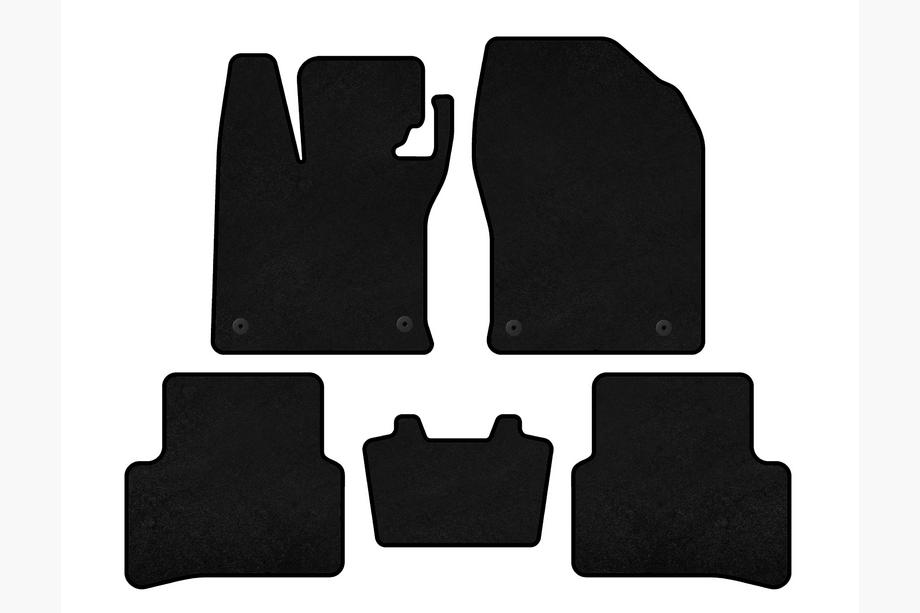 Lexus UX 2018- рр. Килимки текстильні Classic (Гібрид, Чорний) Image